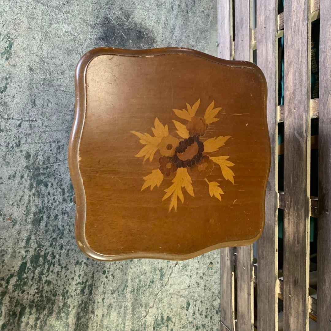 H886 レトロ家具 木製ネストテーブル 2点セット サイドテーブル 飾り棚