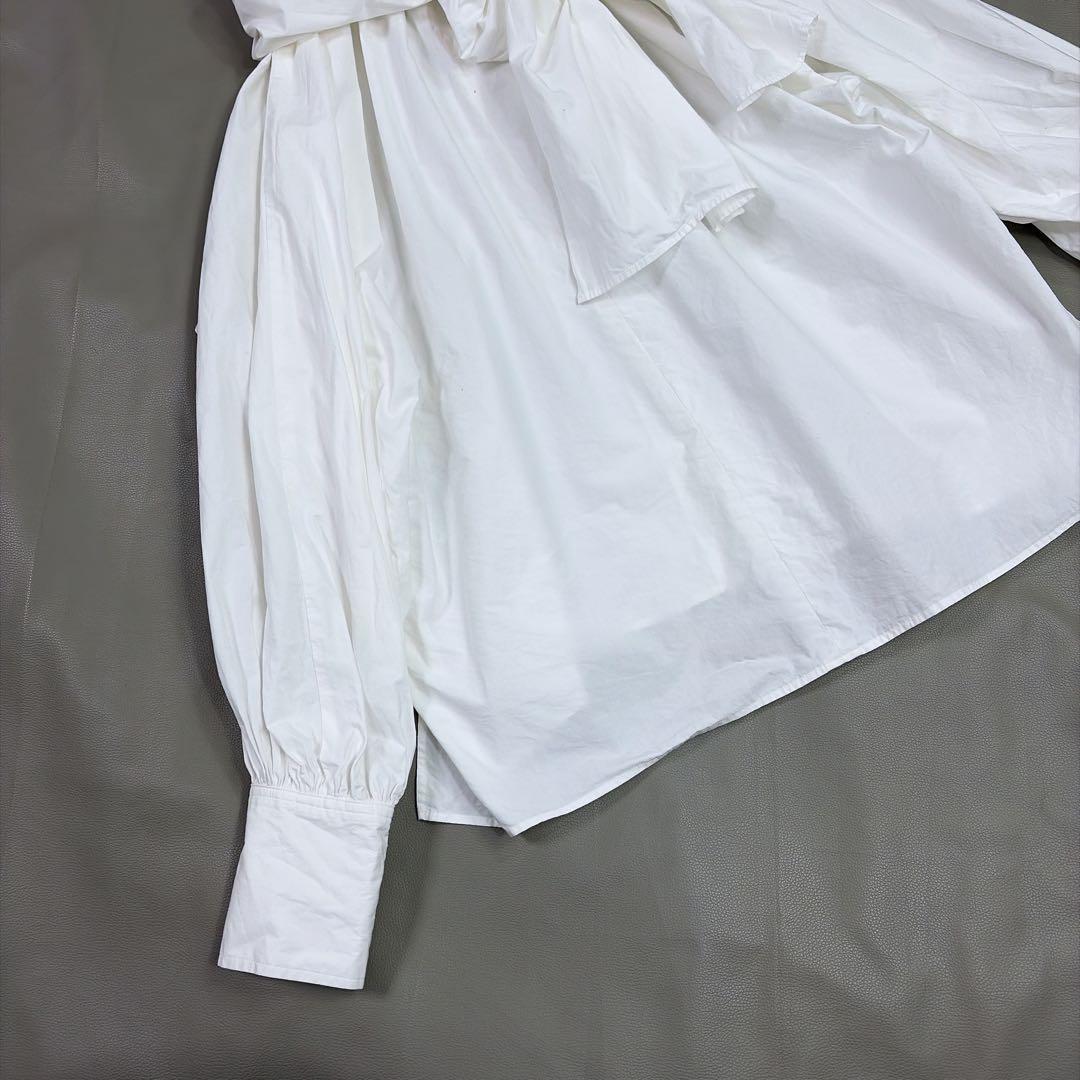 Whim Gazette ウィムガゼット ボウタイドルマンブラウス ホワイト Ｆ