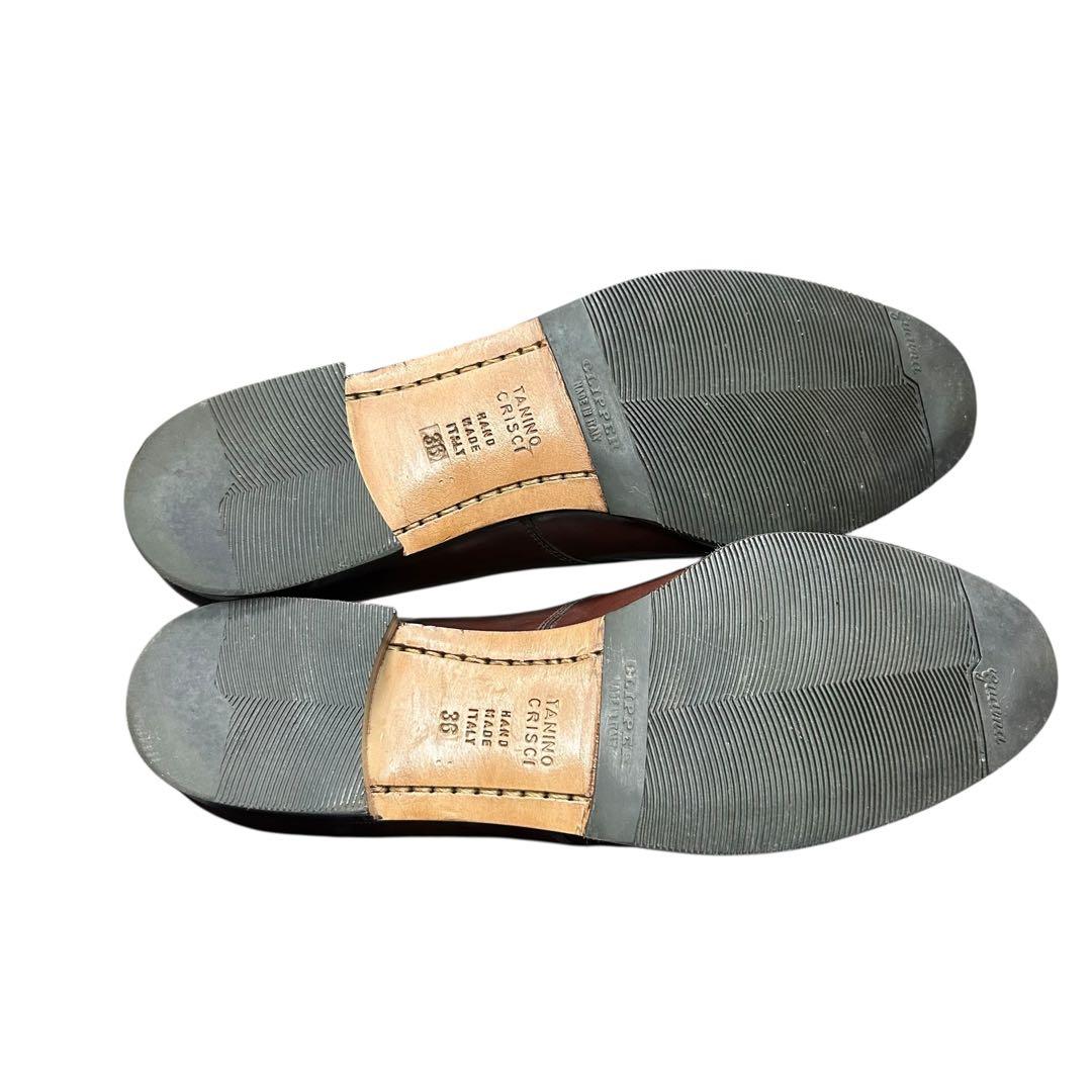 TANINO CRISCI タニノクリスチー モンクストラップ ブラウン 36