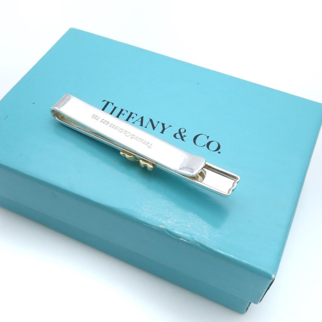 ティファニー ゴールド シグネチャー コンビ タイピン ネクタイ HH349