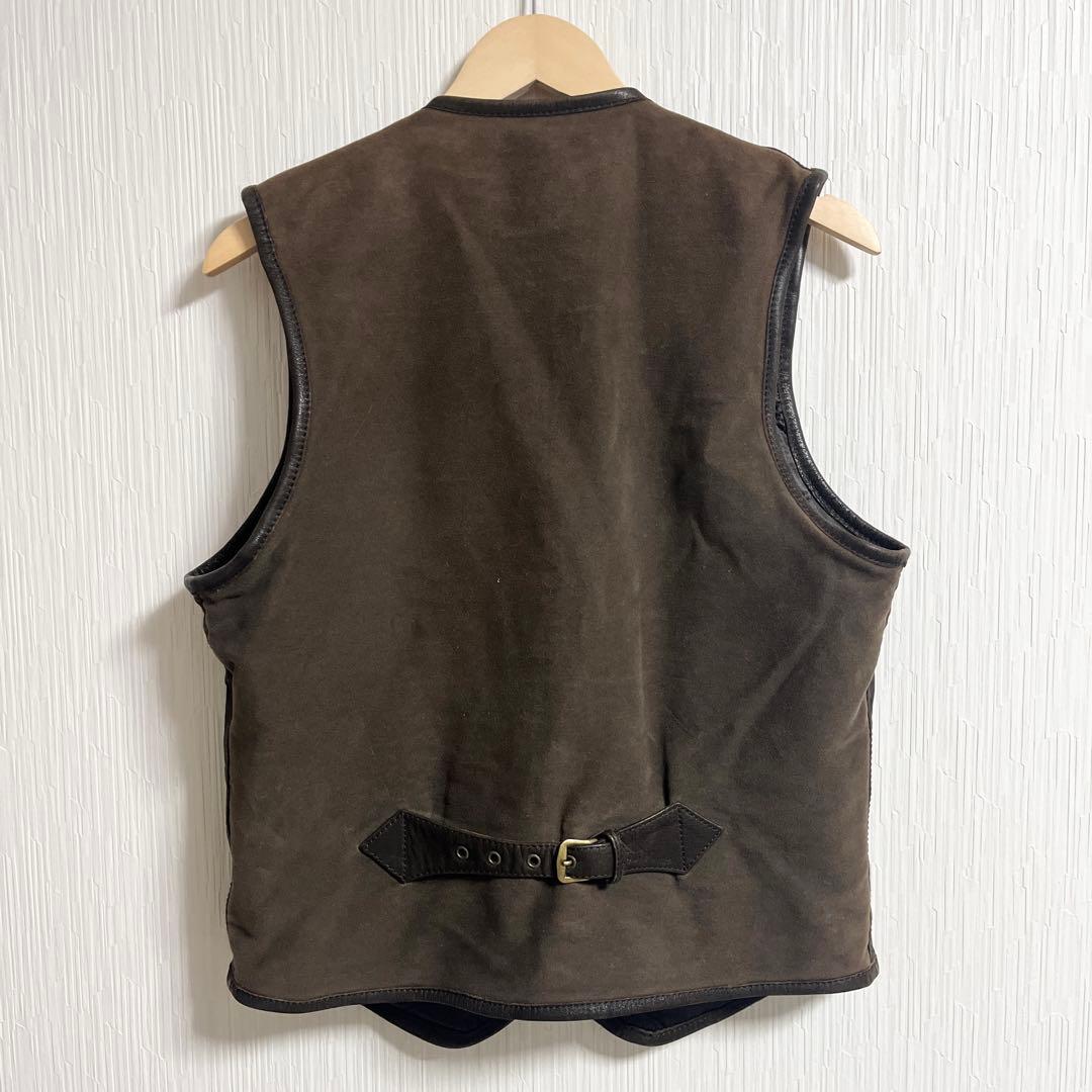 BALLY バリー　イタリア製　ヤギ革　レザーベスト　ダークブラウン