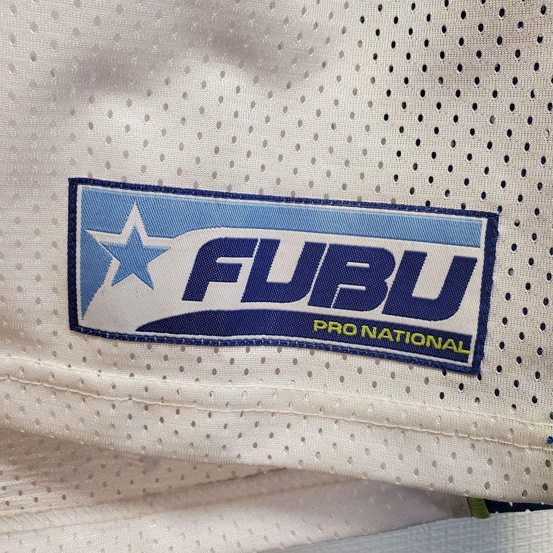 美品 FUBU XLサイズ 90s ゲームシャツ フットボールシャツ メッシュ