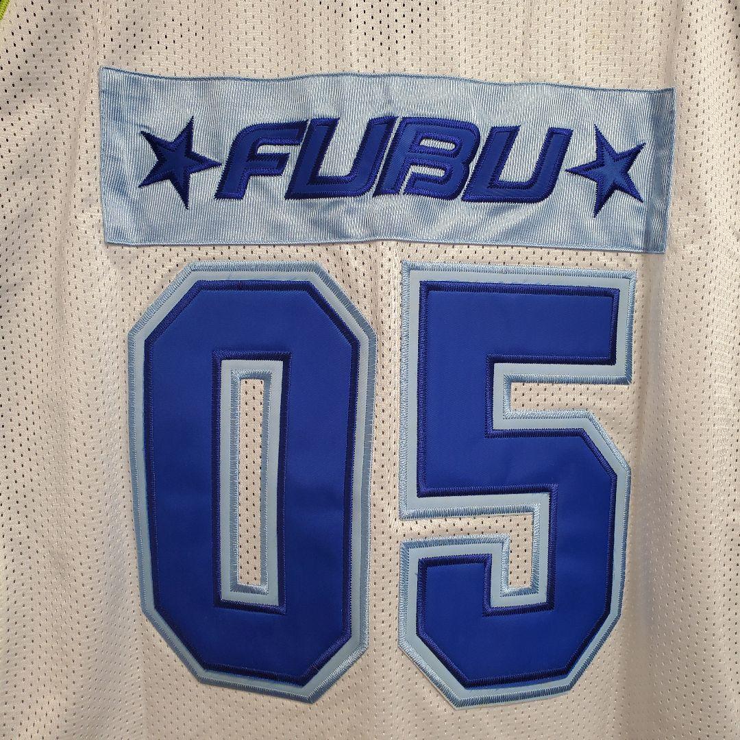 美品 FUBU XLサイズ 90s ゲームシャツ フットボールシャツ メッシュ