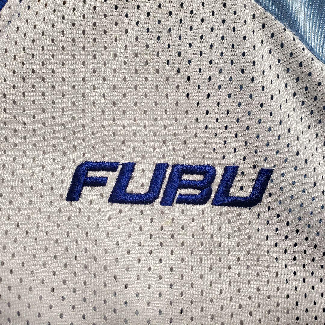 美品 FUBU XLサイズ 90s ゲームシャツ フットボールシャツ メッシュ
