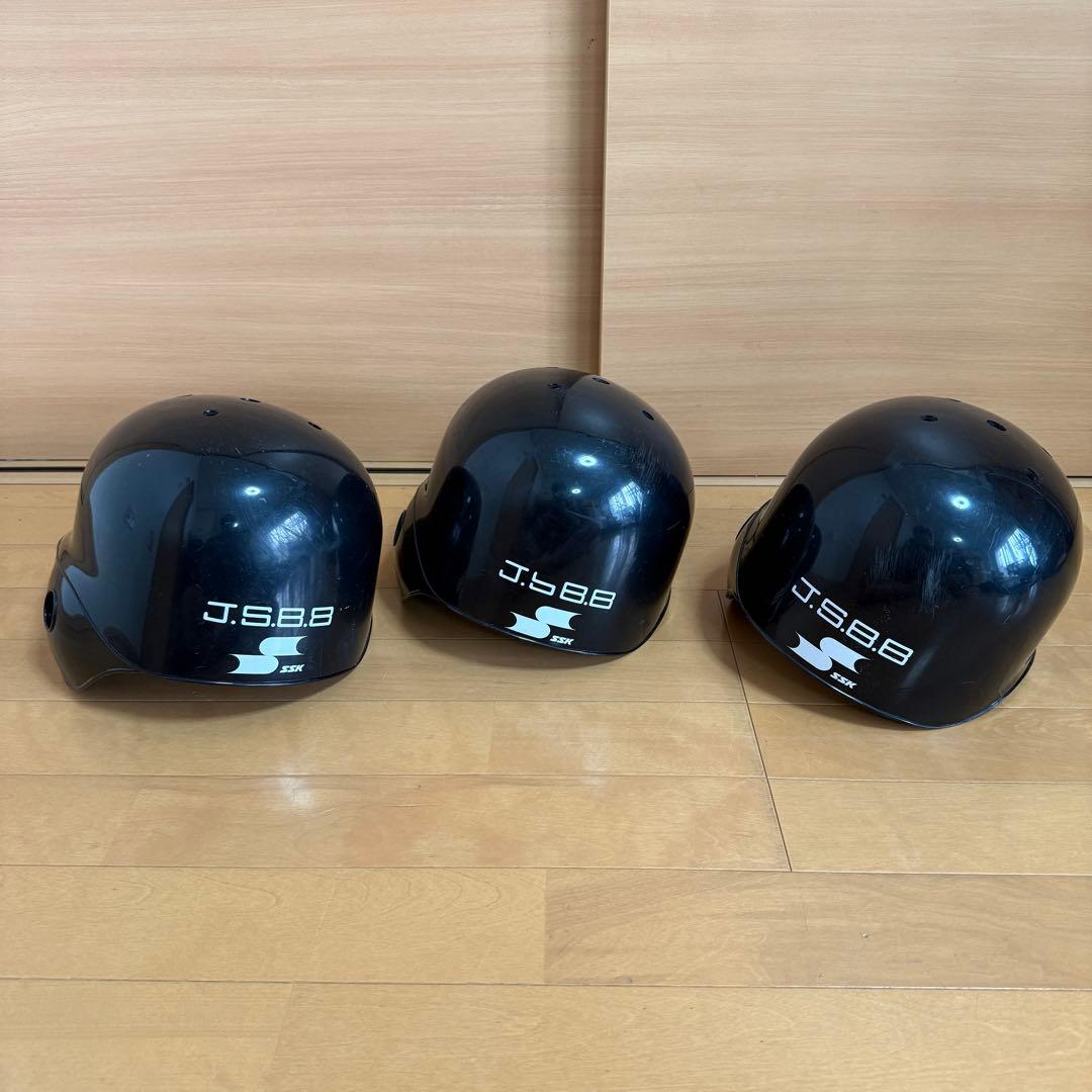 SSK 軟式用 片耳 右打ち ヘルメット 3点 収納袋 Oサイズ XOサイズ