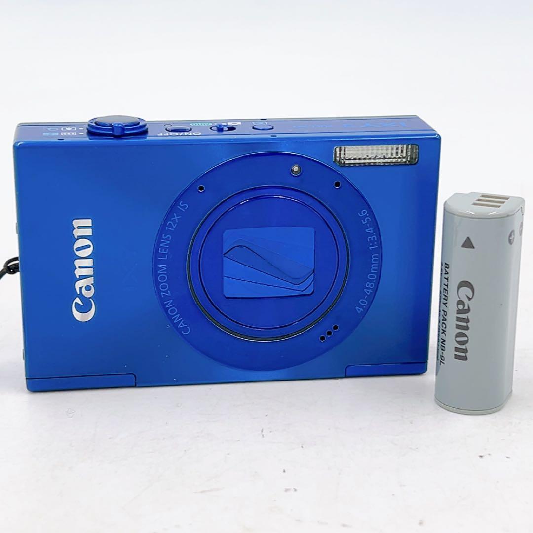 1ADM008【動作OK】キャノン Canon IXY3 PC1736 ブルー