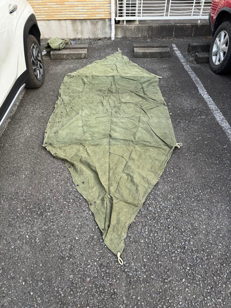 に*き様 USハップテント（軍幕）ZIP加工済