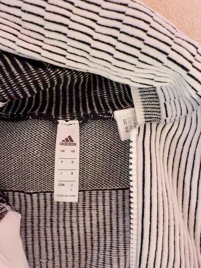 adidas ストライプ フーディー スカート セット M