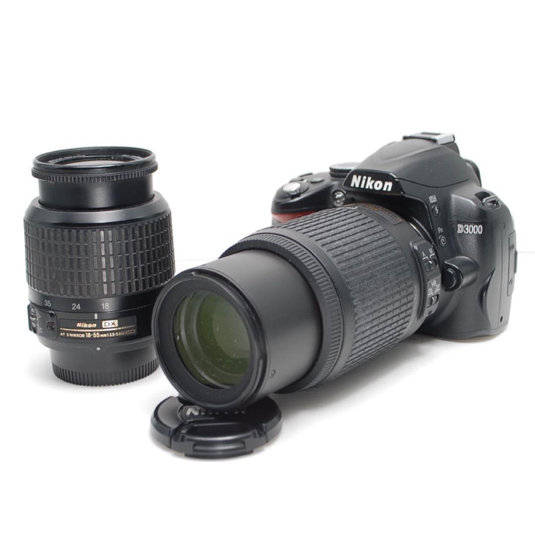 ❤️Nikon D3000❤️ダブルレンズセット 高画質 美品 望遠レンズ付き