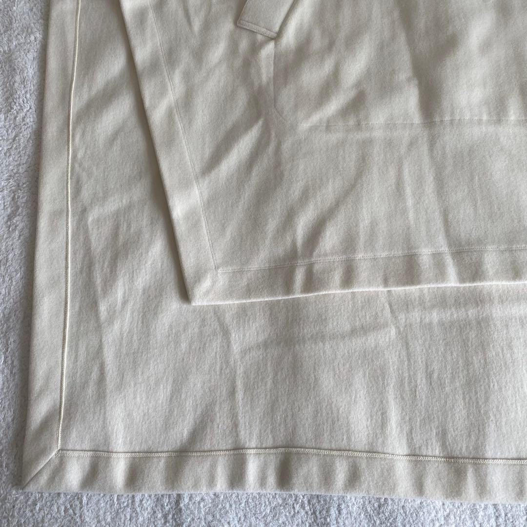 【プレインピープル】カシミヤ100% ポンチョ　ドルマンスリーブ　チュニック　白