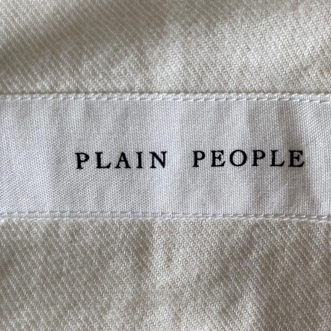 【プレインピープル】カシミヤ100% ポンチョ　ドルマンスリーブ　チュニック　白