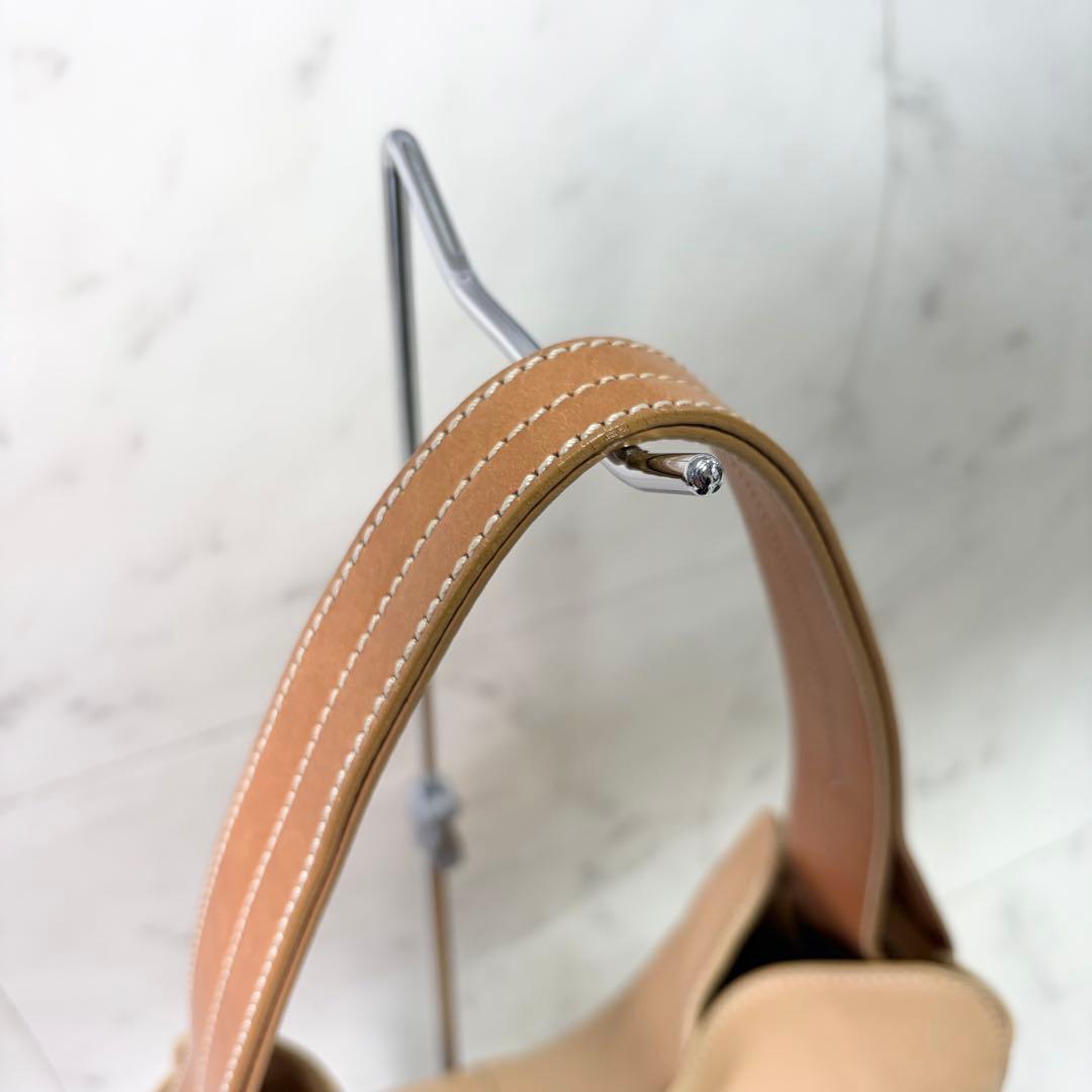 TOD'S トッズ ハンドバッグ レザー ベージュブラウン 肩掛け トートバッグ