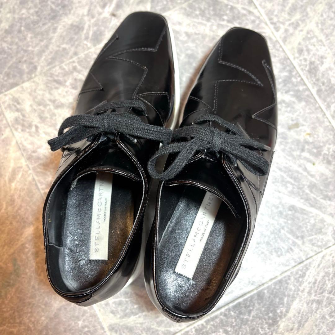 ⭐︎ステラマッカートニー⭐︎ エリス　厚底　シューズ　36 ブラック　黒　星