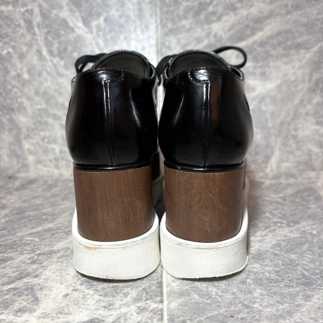 ⭐︎ステラマッカートニー⭐︎ エリス　厚底　シューズ　36 ブラック　黒　星