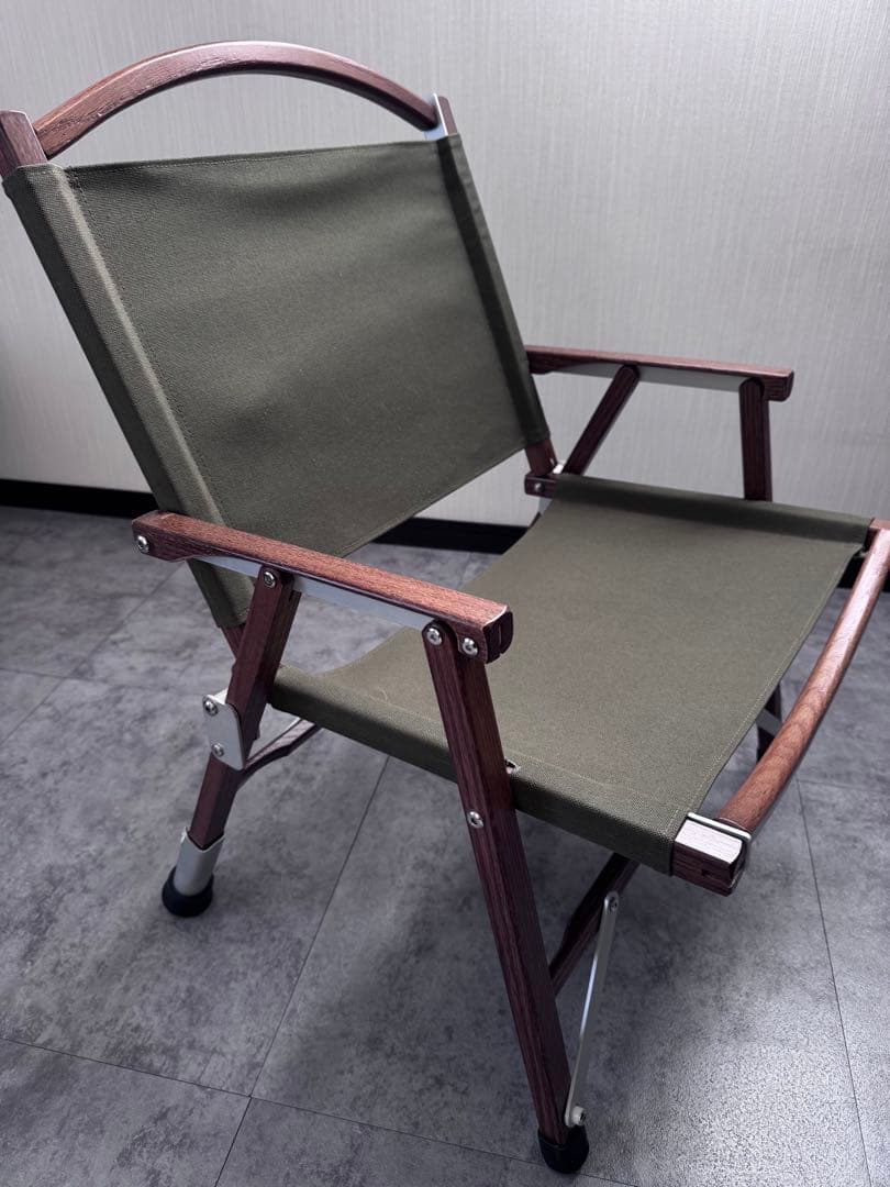 メーカー不明　キャンプ用木製チェア