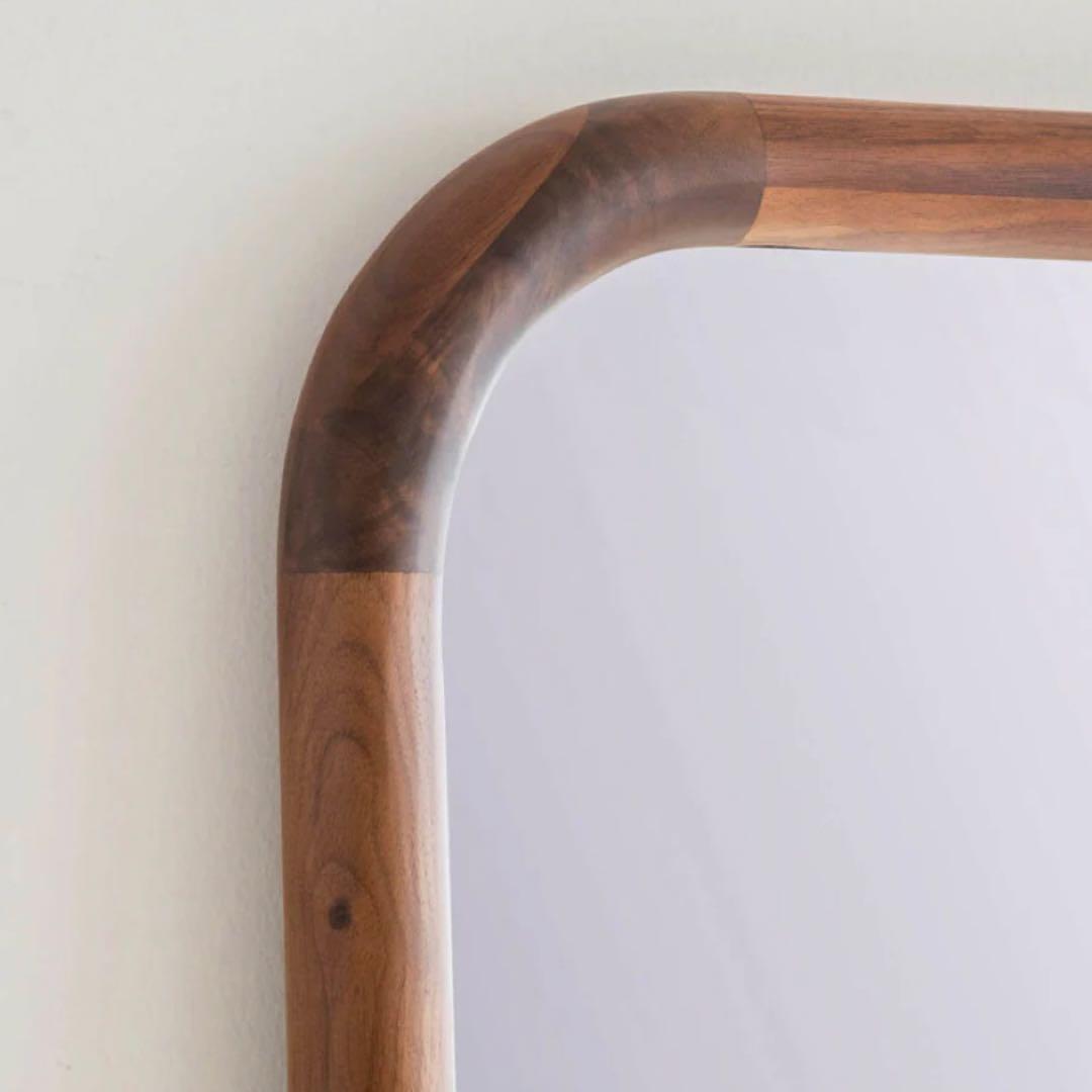 関家具 スタンドミラー 姿見 鏡 ミラー ウォールナット 新品 定価30,690