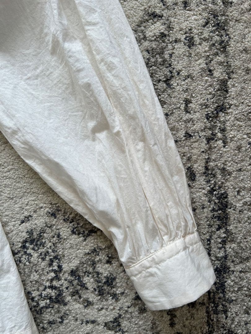 toujours レースピンタックラッフルシャツ