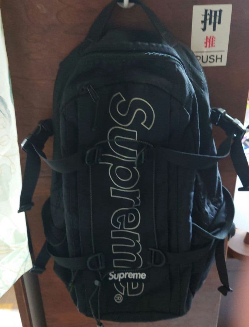 Supreme ブラック バックパック