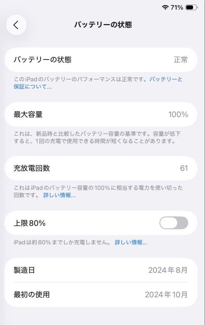 iPad mini(A17 Pro) Wi-Fi 256GB スペースグレー