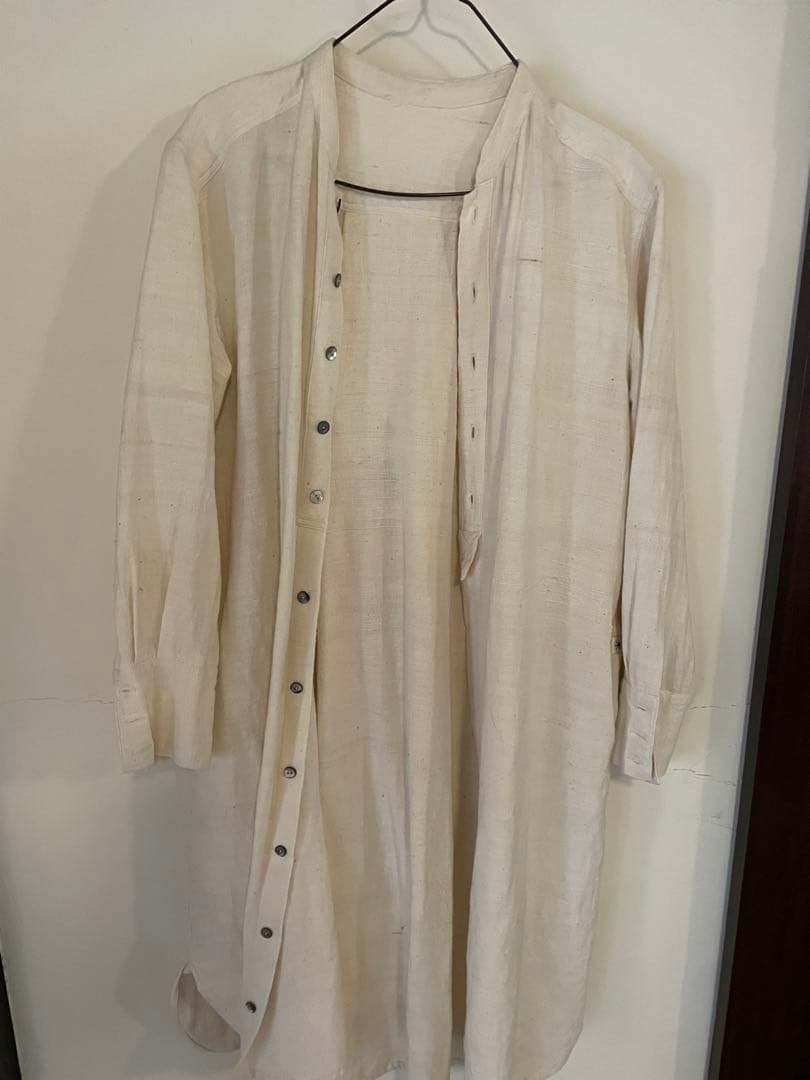 29800円　2024ss 手織り　オーガニック　うさと　ワンピース