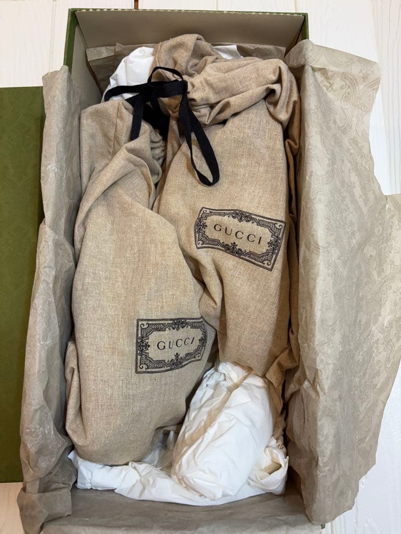 GUCCI 未使用インターロッキング　ブラック スライドサンダル　サイズ7