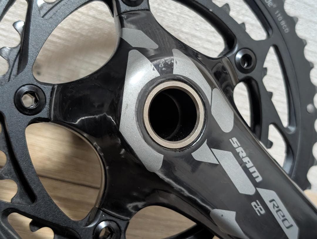 SRAM RED クランク 172.5㎜ BB2種 チェーンリング5枚