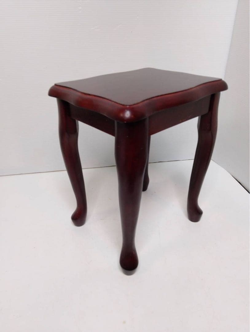 G1810 八幡産業　ネストテーブル 3段 3点セット 木製 アンティーク調