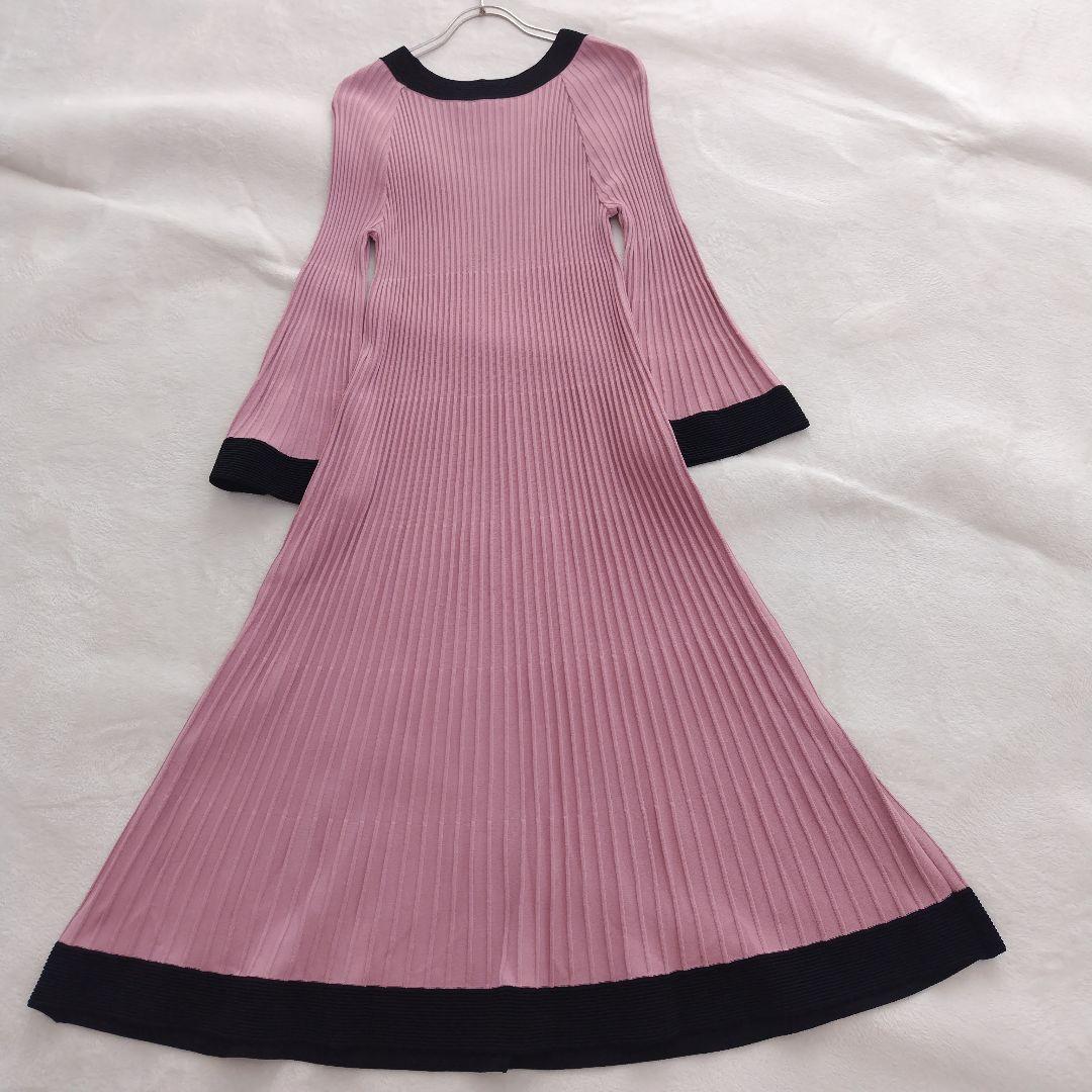 タグ付✨エポカ 23SS グラデーションリブ ニット ワンピース 40