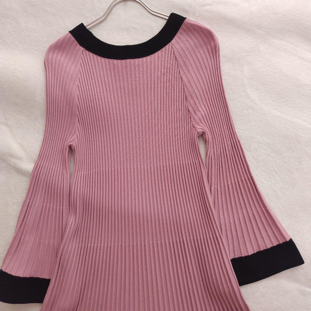 タグ付✨エポカ 23SS グラデーションリブ ニット ワンピース 40