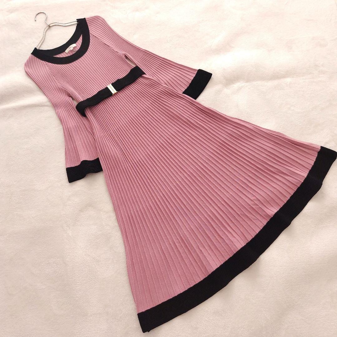 タグ付✨エポカ 23SS グラデーションリブ ニット ワンピース 40