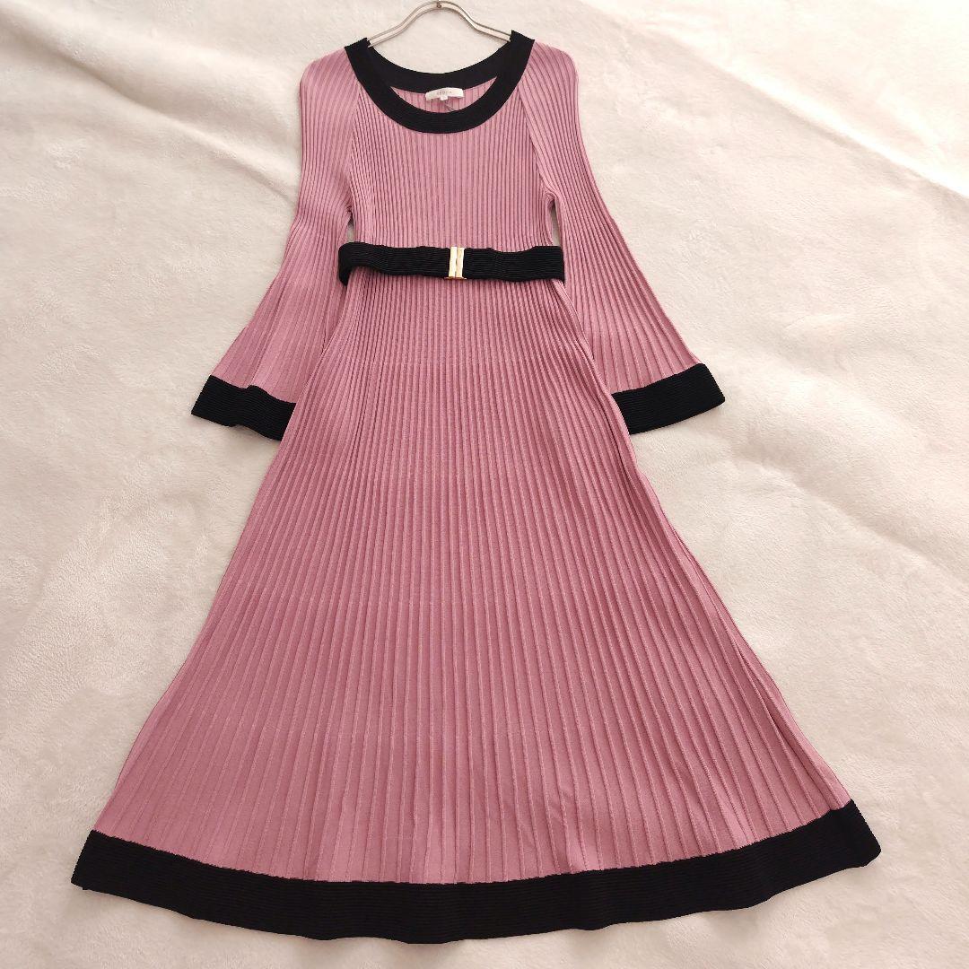 タグ付✨エポカ 23SS グラデーションリブ ニット ワンピース 40