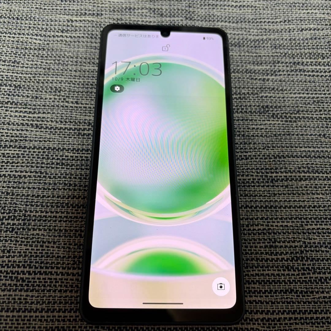 SHARP AQUOS sencn8 ブラック 液晶焼けあり 保護フィルム付き