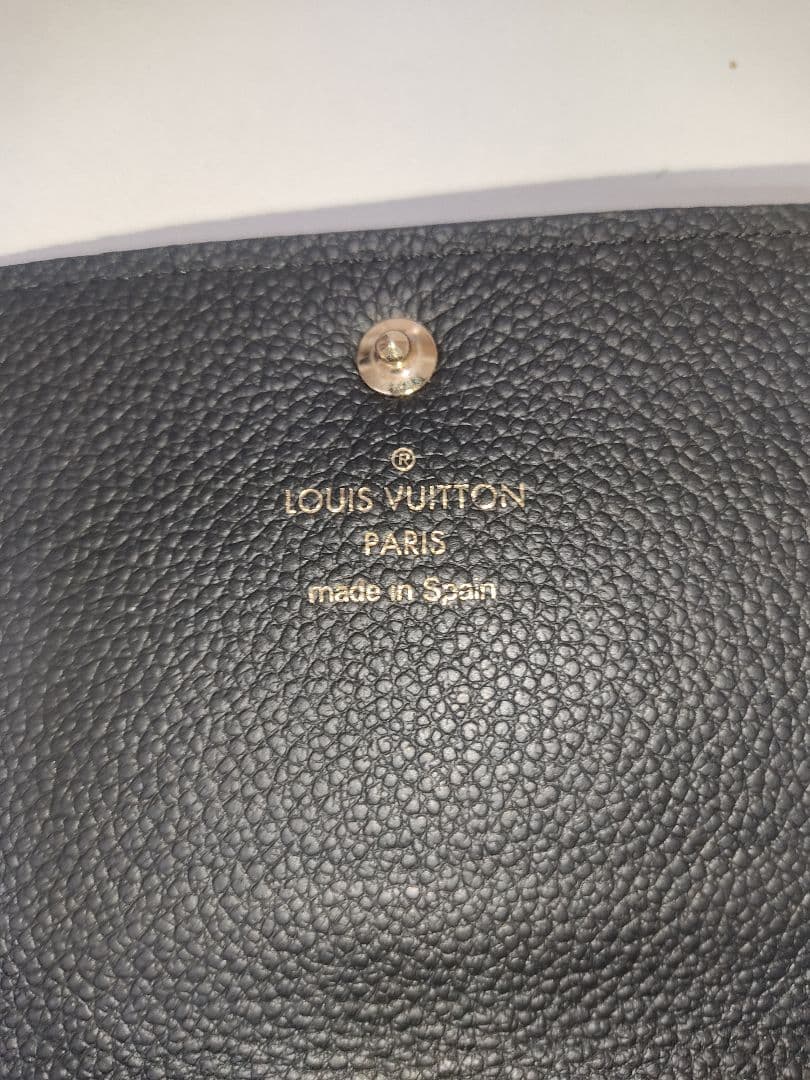 ルイヴィトン　 モノグラム　アンプラント　レザー　カードケース　ブラック　美品