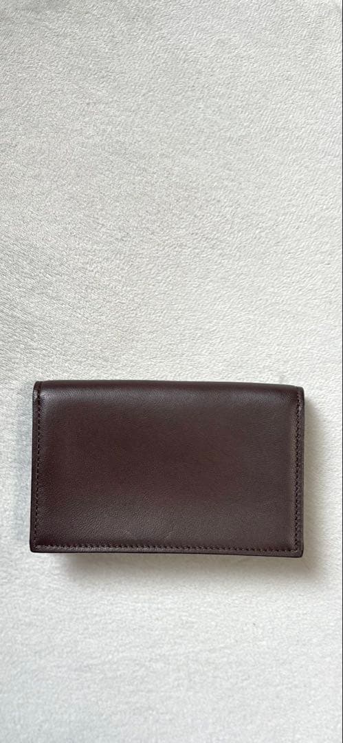 LOEWE ブラウン レザー 名刺入れ　美品