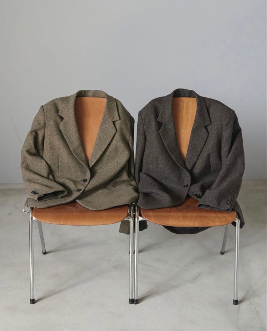 anuke アンヌーク Herringbone Wool Jacket 36