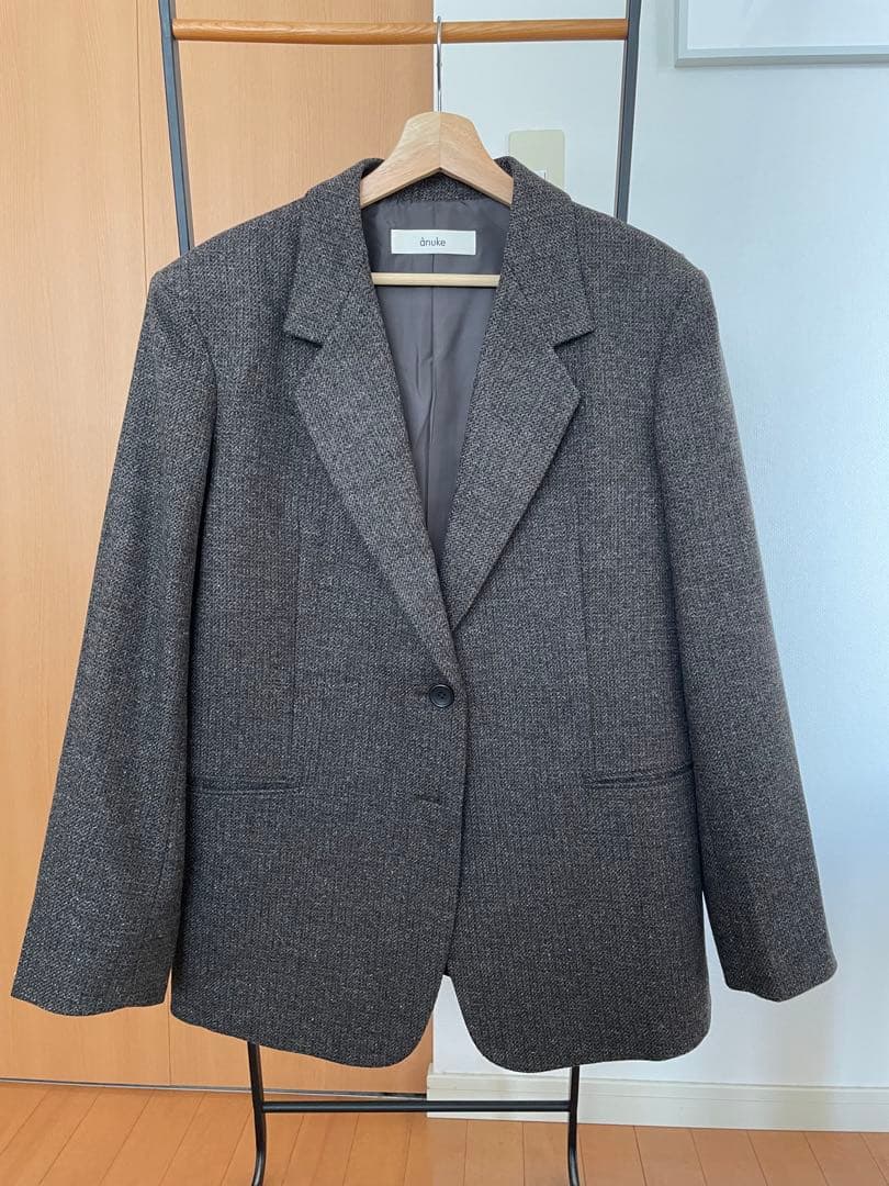 anuke アンヌーク Herringbone Wool Jacket 36