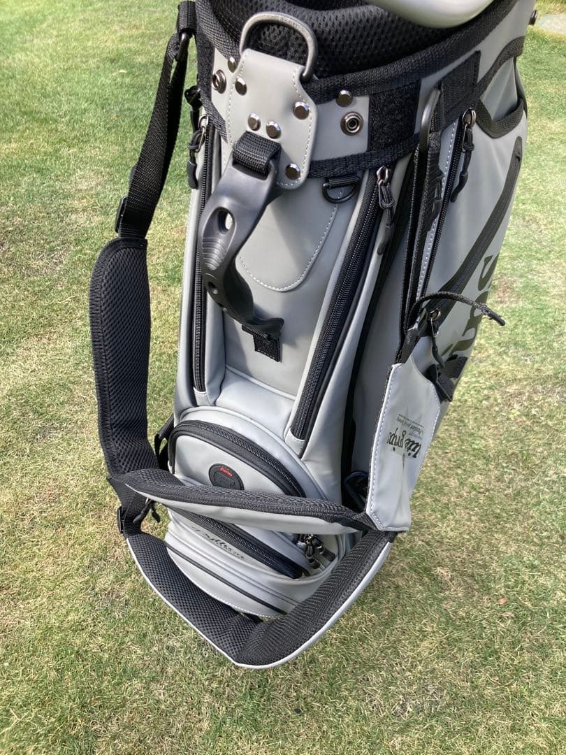 エリートグリップ限定キャディバッグ9.5グレースタンドヘッドカバー5点付き美品