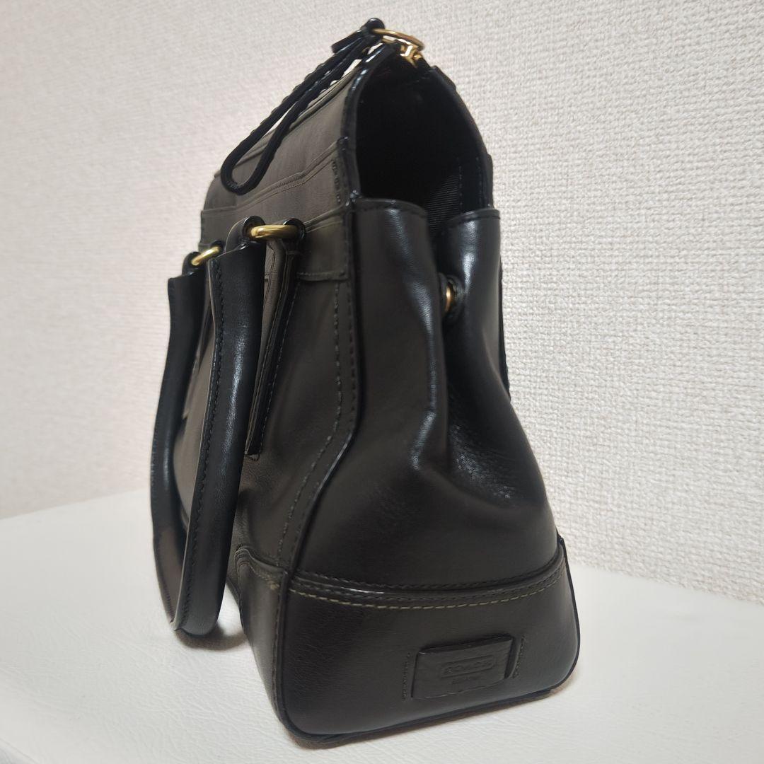 COACH ハンドバッグ　レザー　ブラック