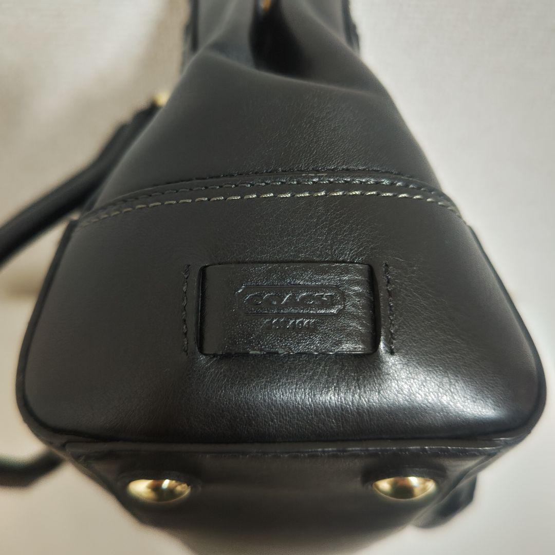 COACH ハンドバッグ　レザー　ブラック