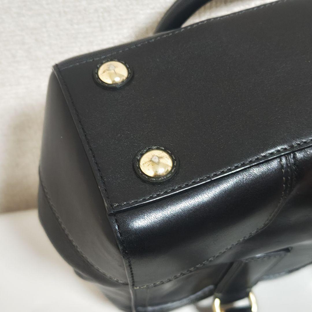 COACH ハンドバッグ　レザー　ブラック