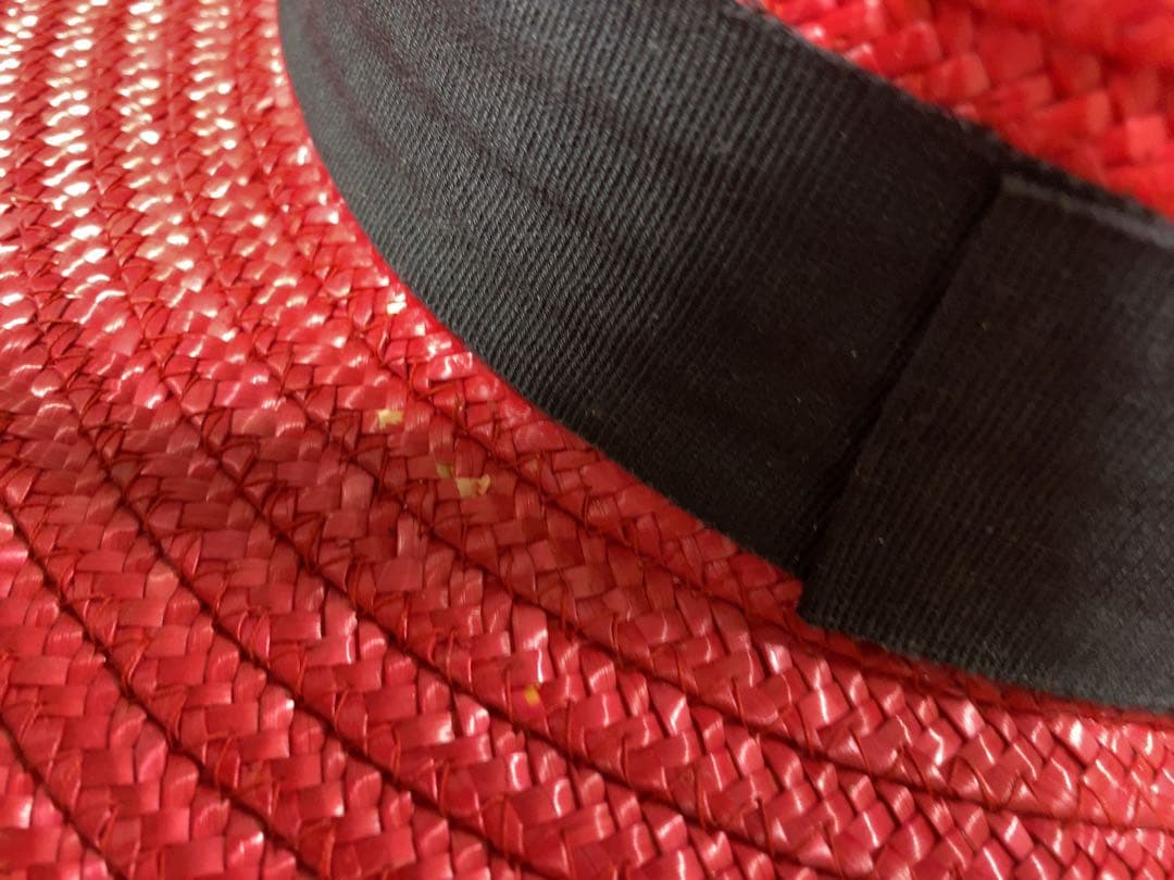 激レア　GUCCI グッチ　麦わら帽子　カンカン帽　ストローハット