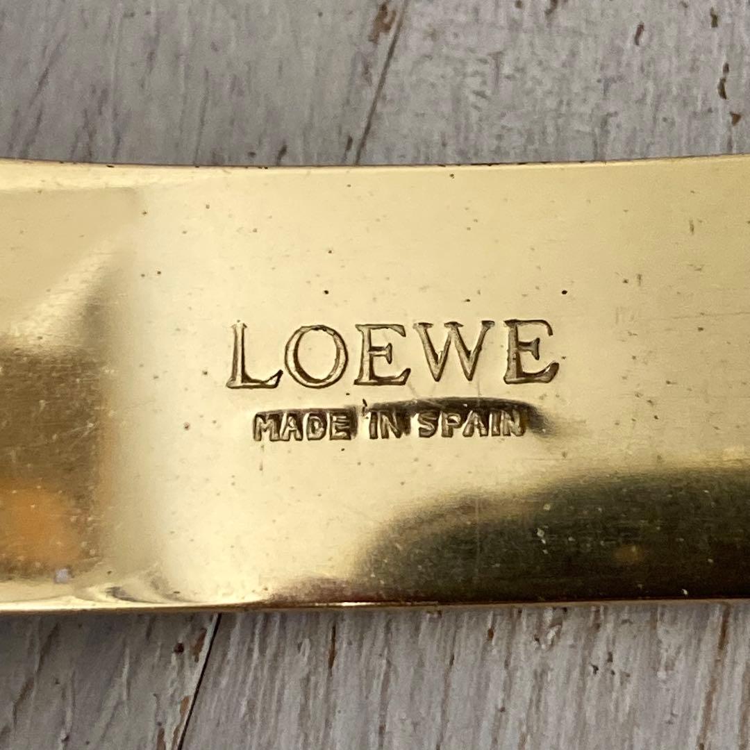 LOEWE ロエベ バングル ブレスレット ゴールドカラー×ブラック