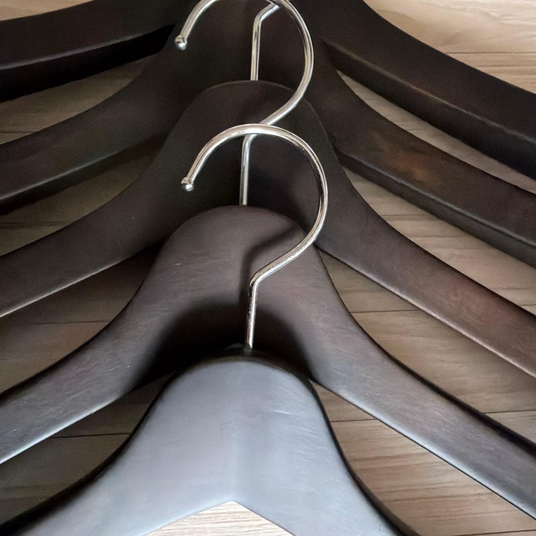 NAKATA HANGER SET-01N 木製メンズジャケットハンガー ５本組