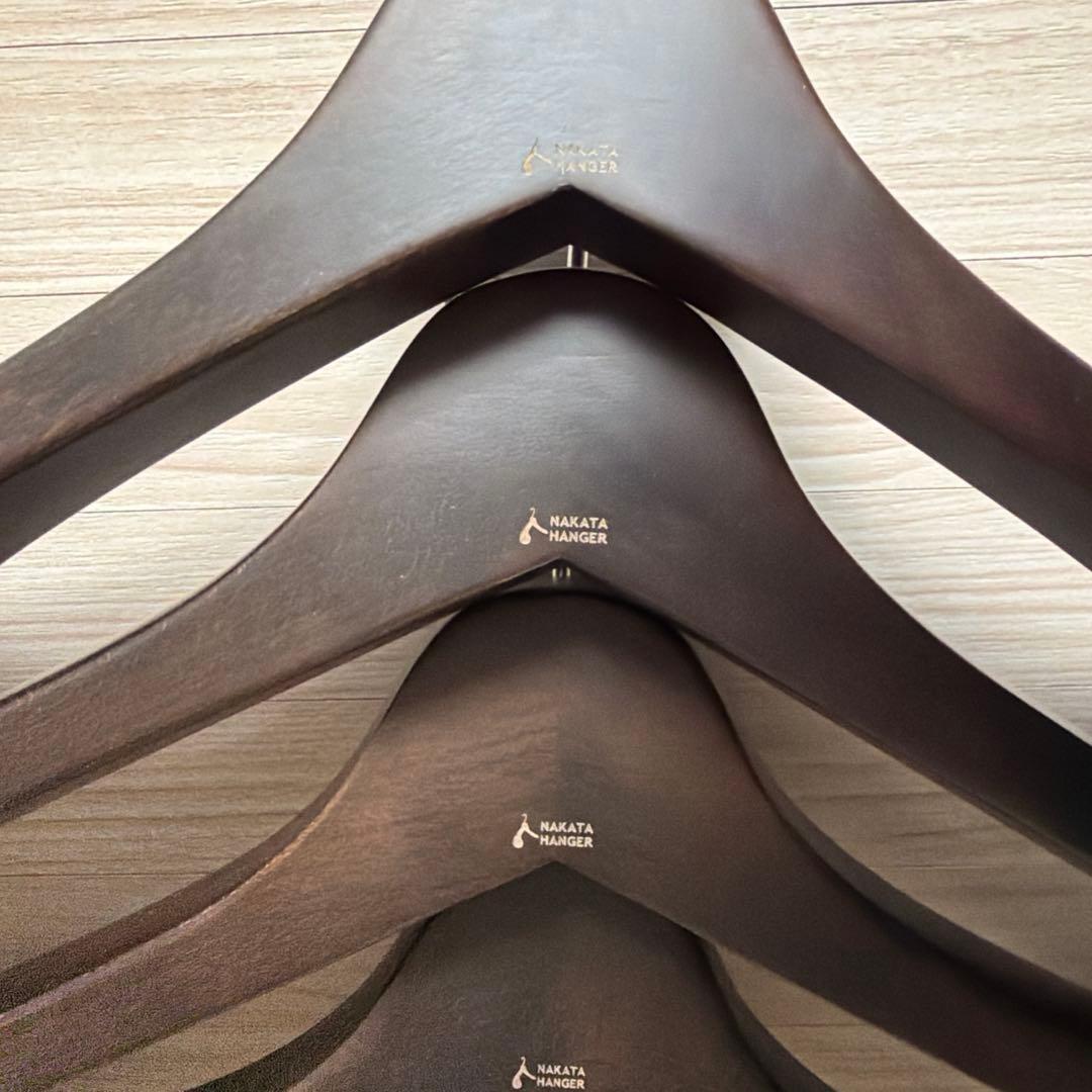 NAKATA HANGER SET-01N 木製メンズジャケットハンガー ５本組