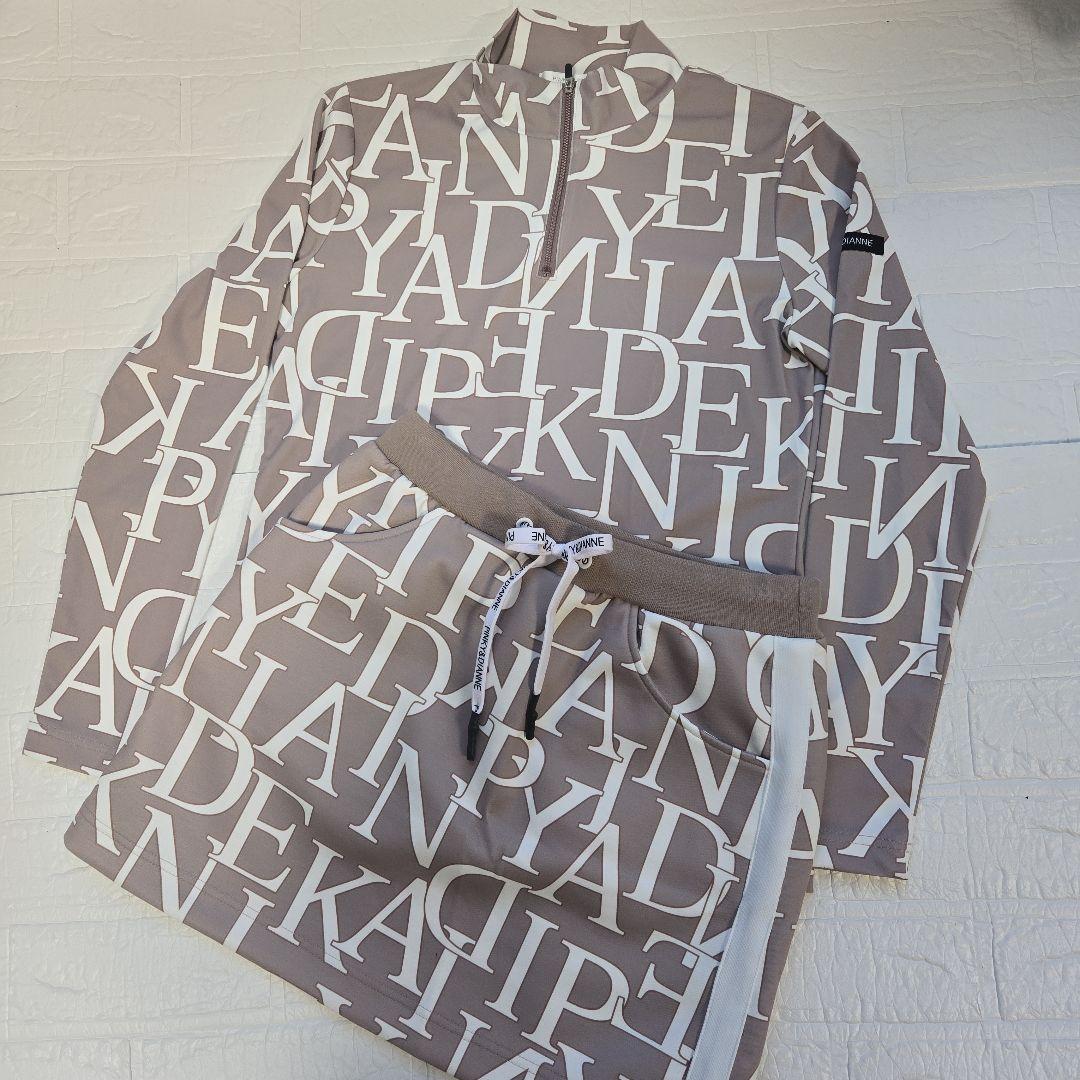 未使用級✨PINKY & DIANNE 長袖ハーフジップ スカート セットアップ