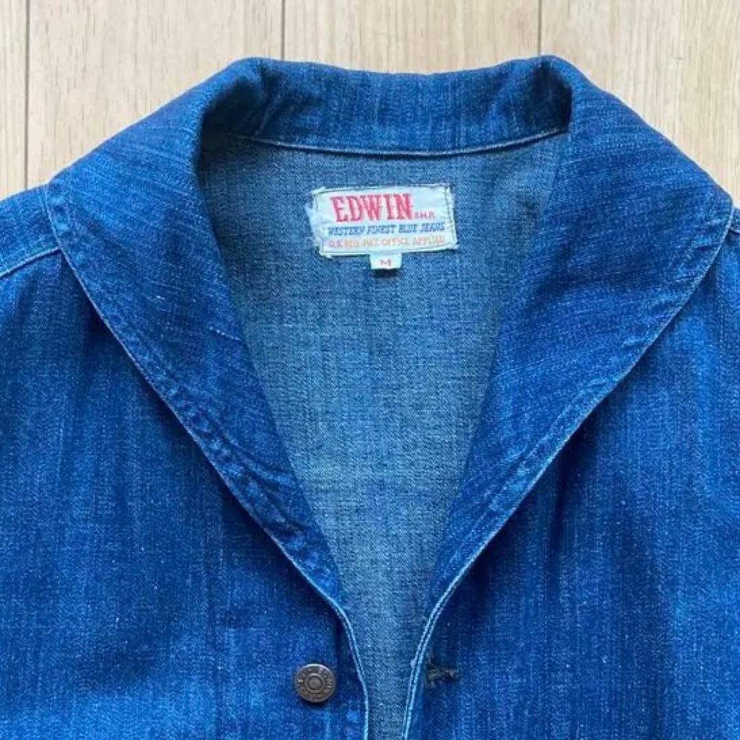 EDWIN 60s 初期 カバーオール　us navy ショールカラー