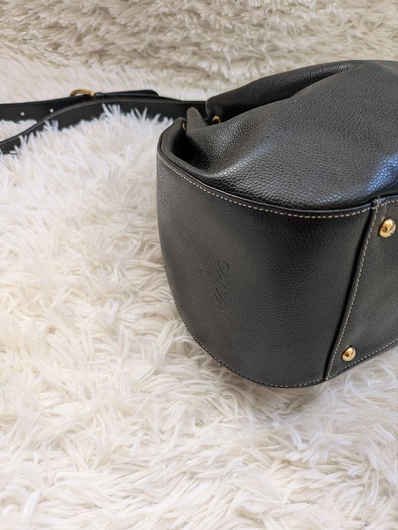 銀座和光　WAKO ショルダーバッグ　ワンショルダー　レザー　巾着