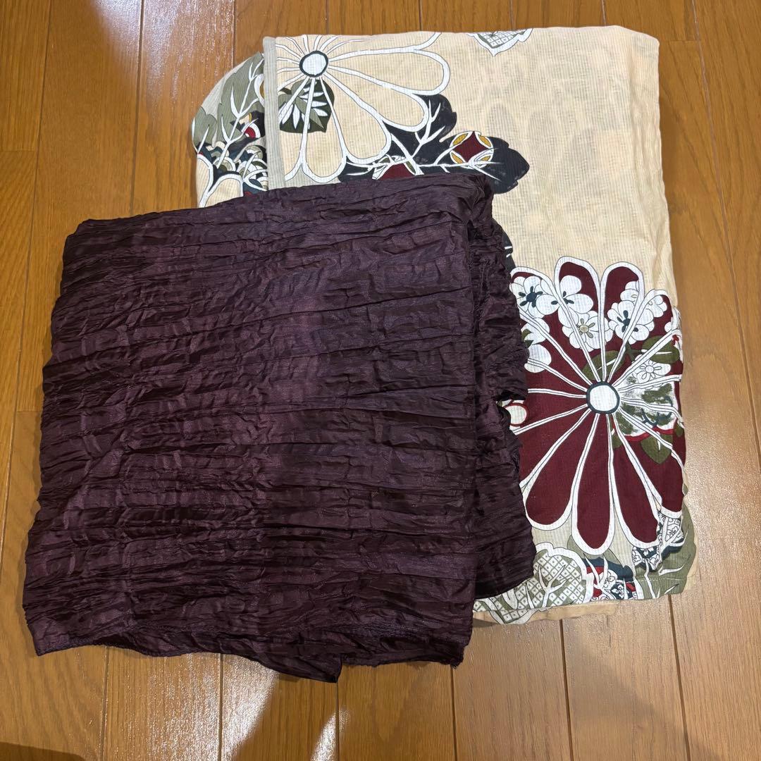 【美品】浴衣　花柄