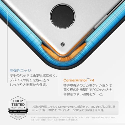 tomtoc 360°保護 14-15.3インチ パソコンケース 15インチ m