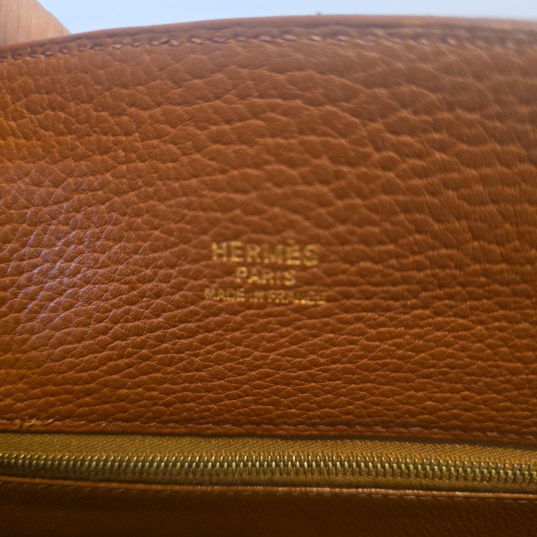 HERMES エルメス ホワイトバスPM ゴール ド金具 ハンドバッグ美品